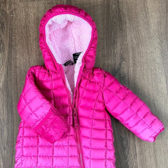 Snozu Toddler Pink Ombre Puffer Snow Suit Size 9-12m - Picture 3 of 8